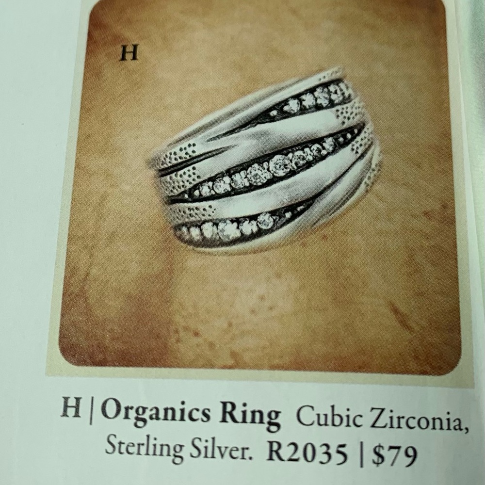 Silpada Organics Sterling Ring R2035 Size 4 - Picture 3 of 11